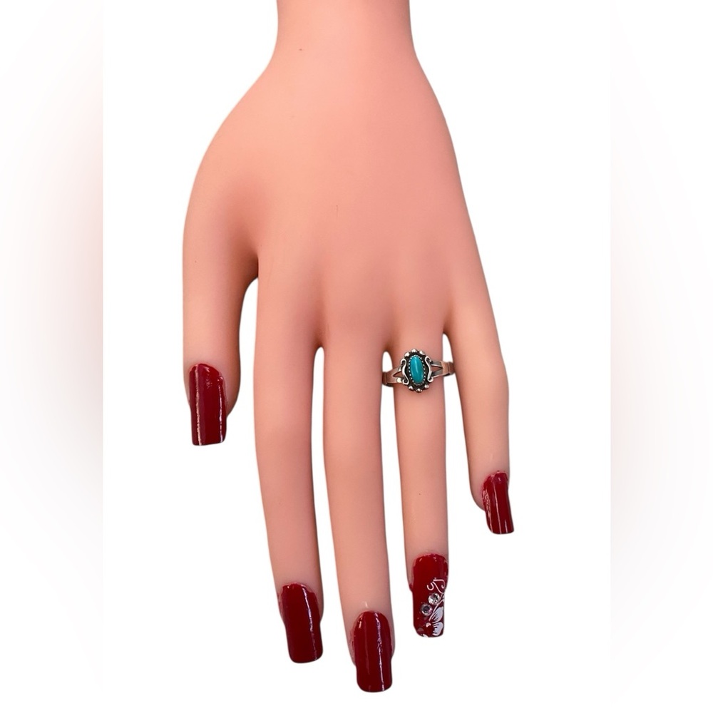 WM Wheeler vintage southwestern Sterling Silver turquoise ring